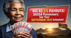 SASSA September 2025 Pension Payments: R2,315 Grant Schedule by Province